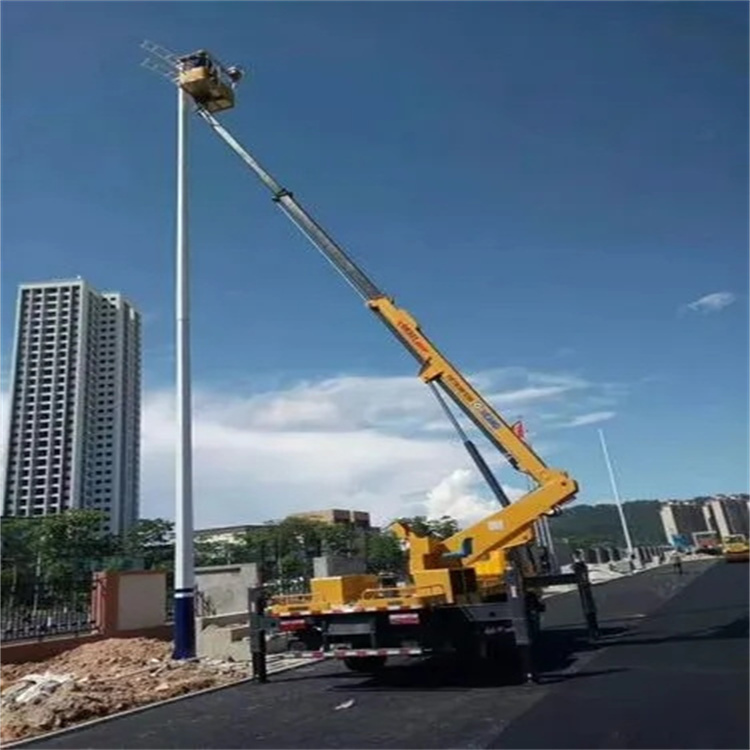 五指山维修路灯的曲臂升降车出租